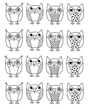 Printable Owls Coloring Page Coloring Page
