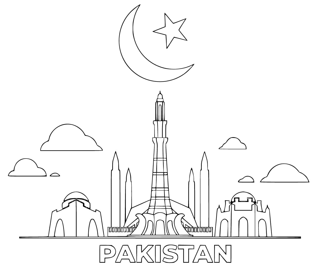 Pakistan Coloring Page Coloring Page