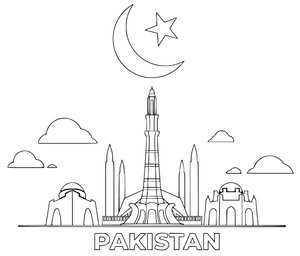 Pakistan Coloring Page Coloring Page
