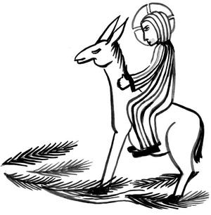 Triumphant Entry of Jesus Coloring Page
