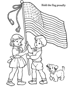 Children Celebrating Patriot Day