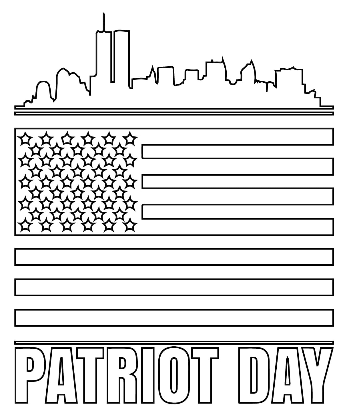 Image for Patriot Day Coloring Page
