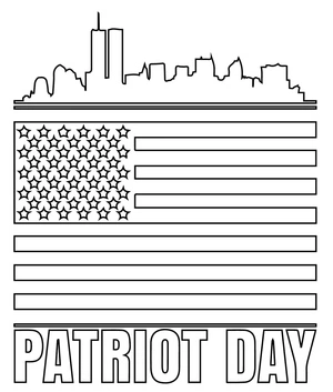 Image for Patriot Day Coloring Page