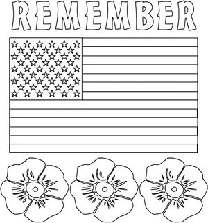"Keep Patriot Day in Mind" Coloring Page