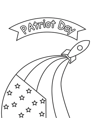 Patriot Day on September 11 Coloring Page