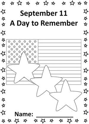 September 11 Patriot Day Coloring Page