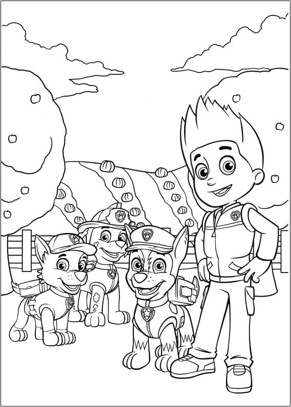 Printable Paw Patrol Coloring Page Coloring Page