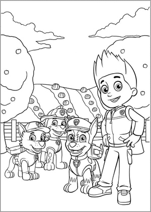Printable Paw Patrol Coloring Page