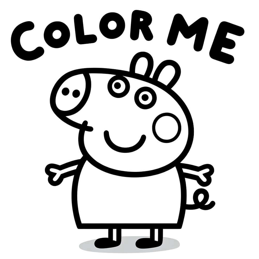 Color in Peppa Pig Coloring Page