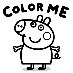 Color in Peppa Pig Coloring Page