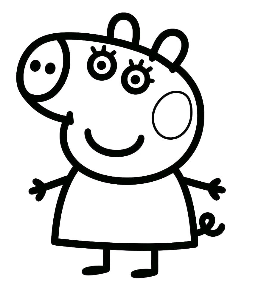 Peppa Pig Coloring Page Coloring Page