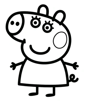 Peppa Pig Coloring Page Coloring Page