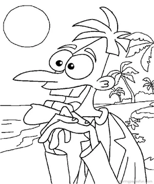 Amusing Heinz Doofenshmirtz Coloring Page