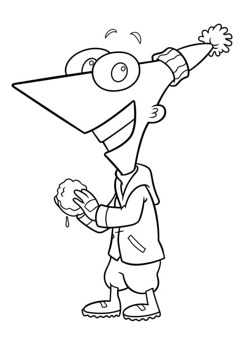 Free Phineas and Ferb Coloring Page Coloring Page