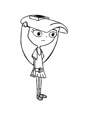 Isabella from Phineas and Ferb Coloring Page