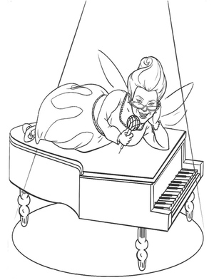 Fairy Godmother Playing the Piano