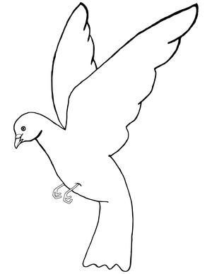 A Dove in Flight