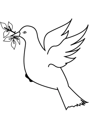 Common Dove Coloring Page