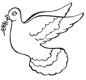 Sweet Dove Coloring Page