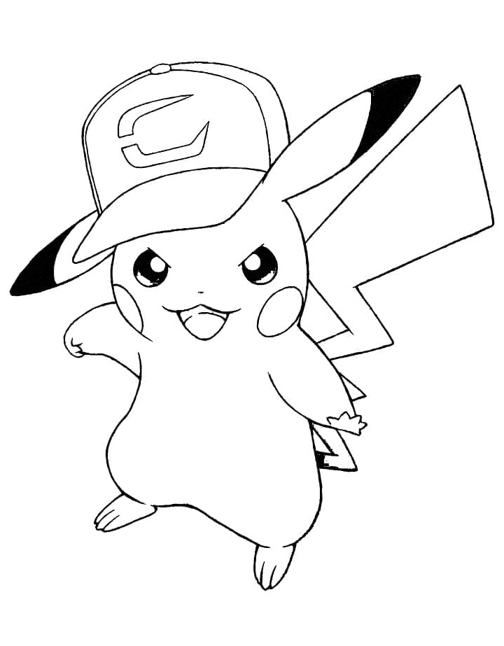 Pikachu Coloring Page