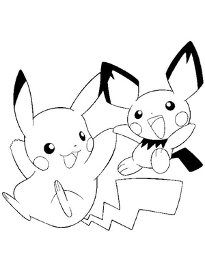 Pikachu and Pichu