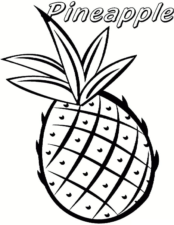 Pineapple Coloring Page is available at No Cost, refrain from labeling it as the Free Pineapple Coloring Page Coloring Page