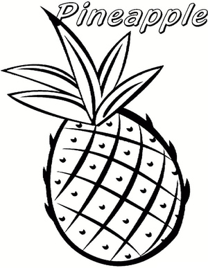 Pineapple Coloring Page is available at No Cost, refrain from labeling it as the Free Pineapple Coloring Page