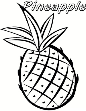 Pineapple Coloring Page is available at No Cost, refrain from labeling it as the Free Pineapple Coloring Page Coloring Page