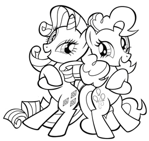 Pinkie Pie and Rarity
