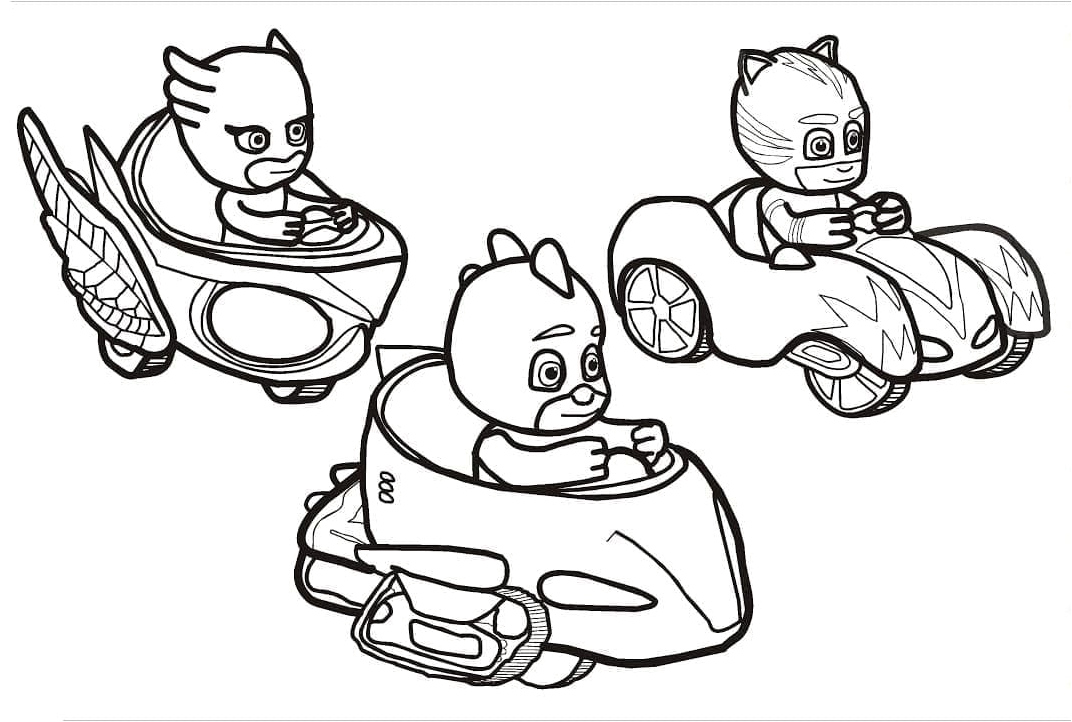 Free PJ Masks Printable Coloring Page Coloring Page