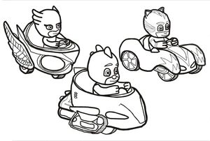 Free PJ Masks Printable Coloring Page Coloring Page