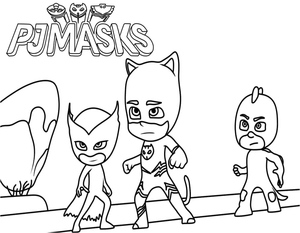 PJ Masks Coloring Page 3