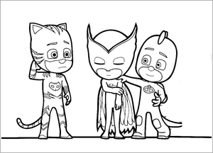 Upset Owlette Coloring Page