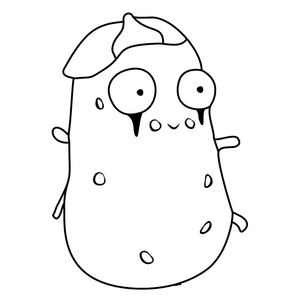 Imitater from Plants vs. Zombies Coloring Page