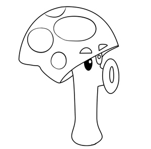Scaredy Shroom from Plants vs Zombies