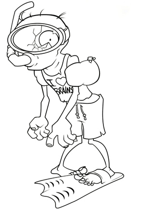 Snorkel Zombie from Plants vs Zombies