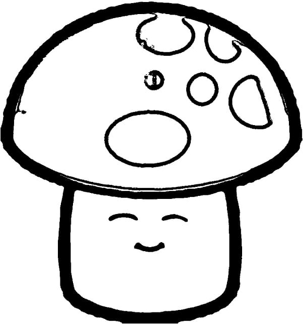 Sun Shroom from Plants vs. Zombies Coloring Page