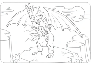 Dragon Playmobil Coloring Page