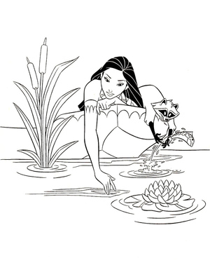 Pocahontas and Her Trusted Friend Meeko