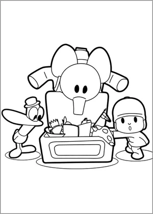 Free Pocoyo Coloring Page