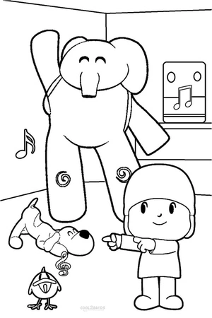 Free Printable Pocoyo Coloring Page Coloring Page