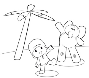 Pocoyo and Elly Elephant
