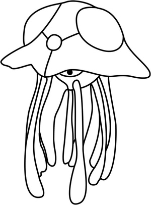 Coloring Page: Tentacruel Pokémon