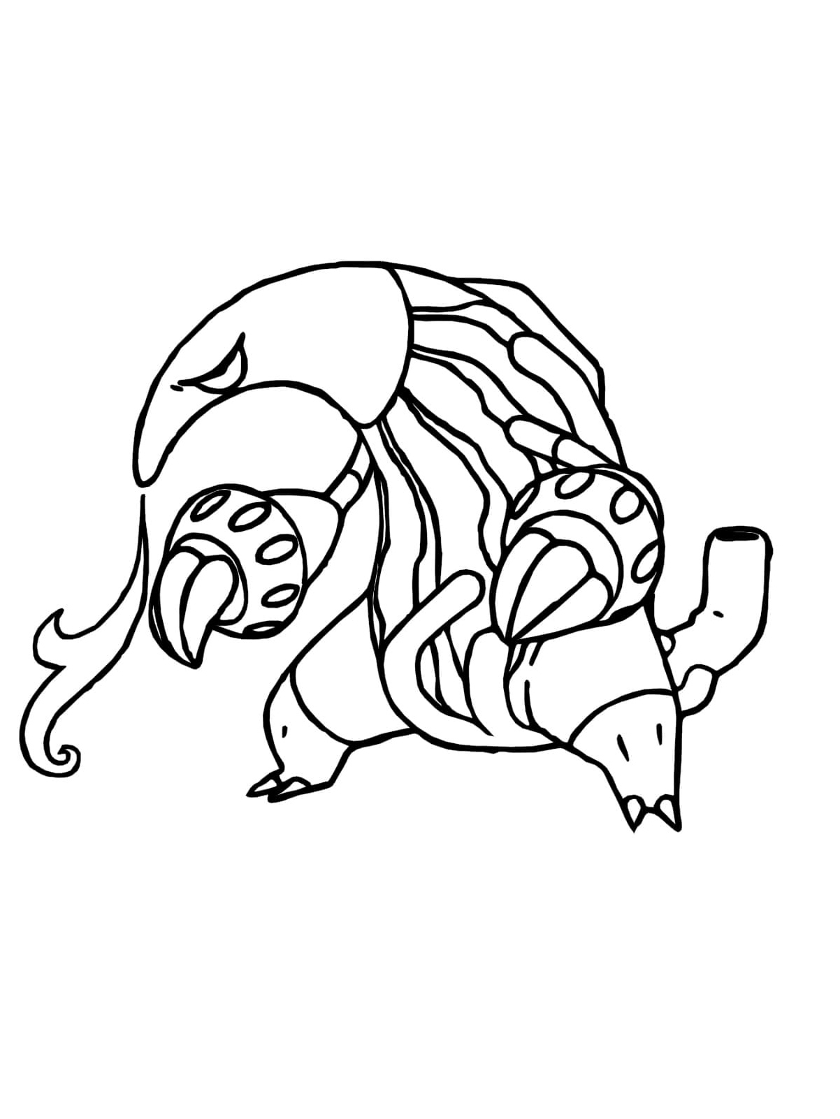 Heatmor Pokémon Coloring Page