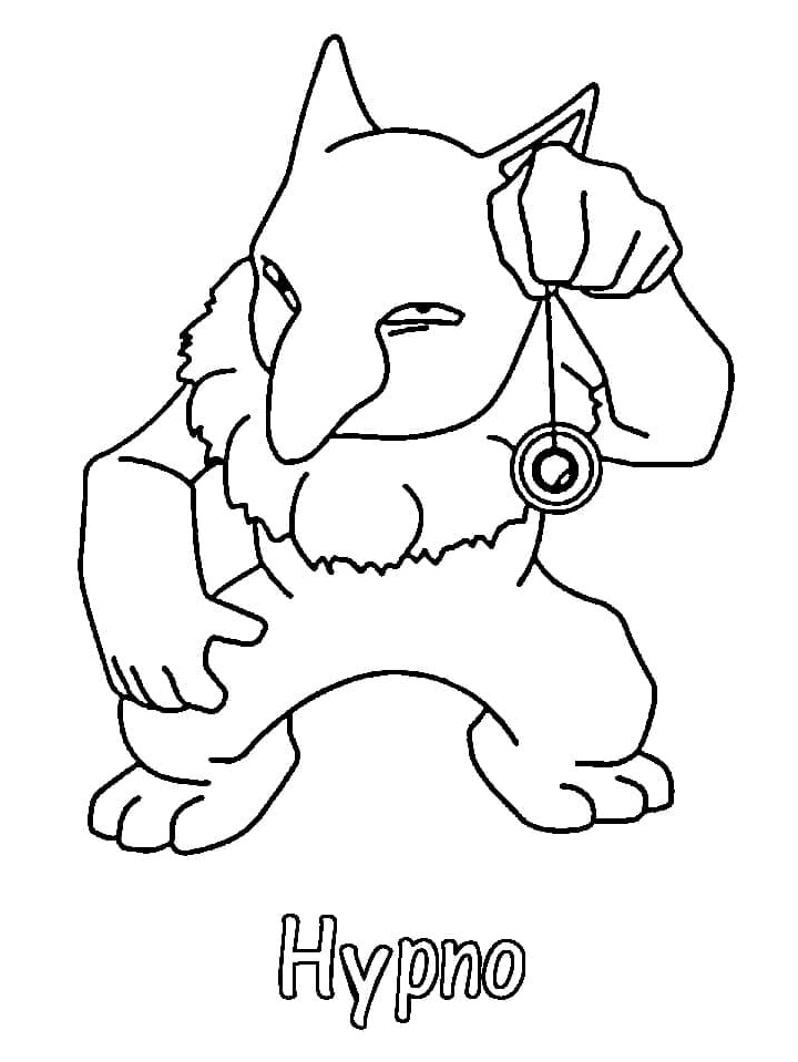 Hypno the Pokemon Coloring Page