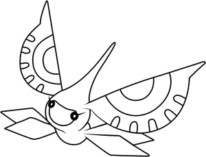 Masquerain Pokémon Coloring Page