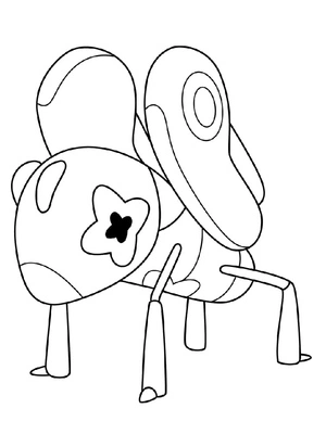 Nimble Pokémon Coloring Page