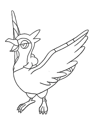 Peaceful Pocket Monster Coloring Page