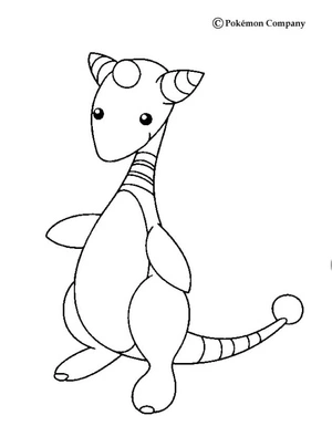 Pokemon Ampharos Coloring Page