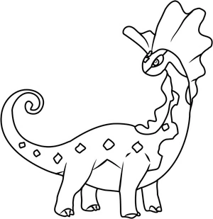 Pokémon - Aurorus Coloring Page